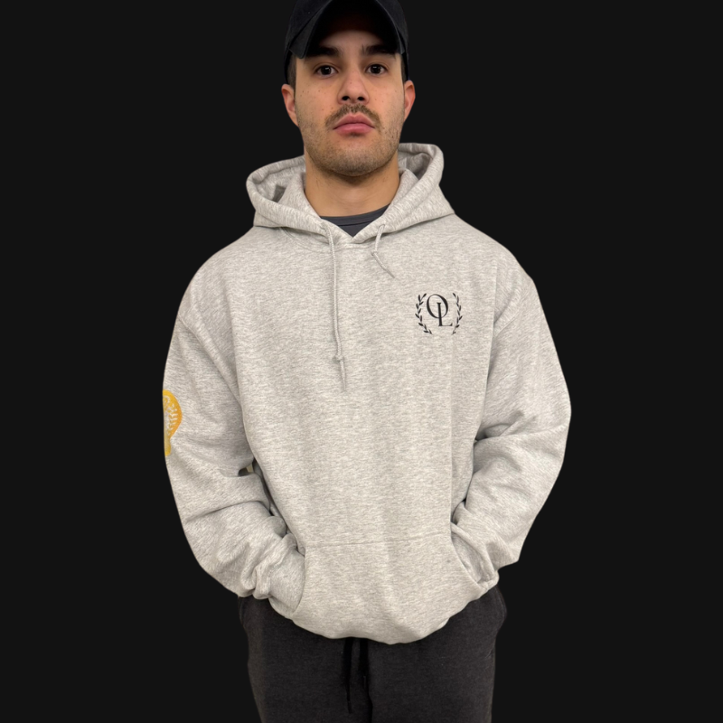 Olympus White Hoodie - Cotton & Polyester Blend