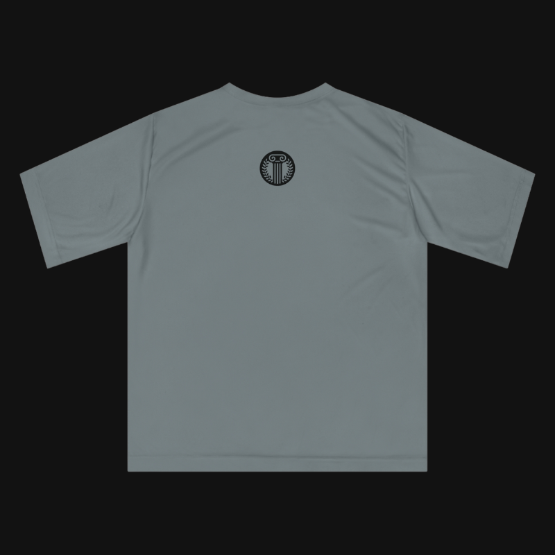 Olympus Oversized Hades Tee-Grey Polyester