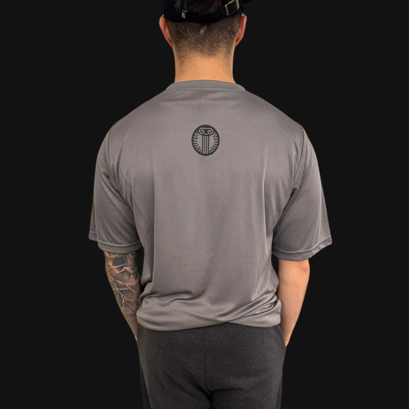 Olympus Oversized Hades Tee-Grey Polyester