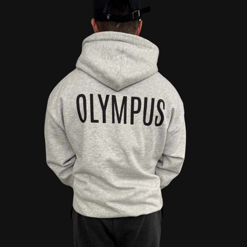 Olympus White Hoodie - Cotton & Polyester Blend